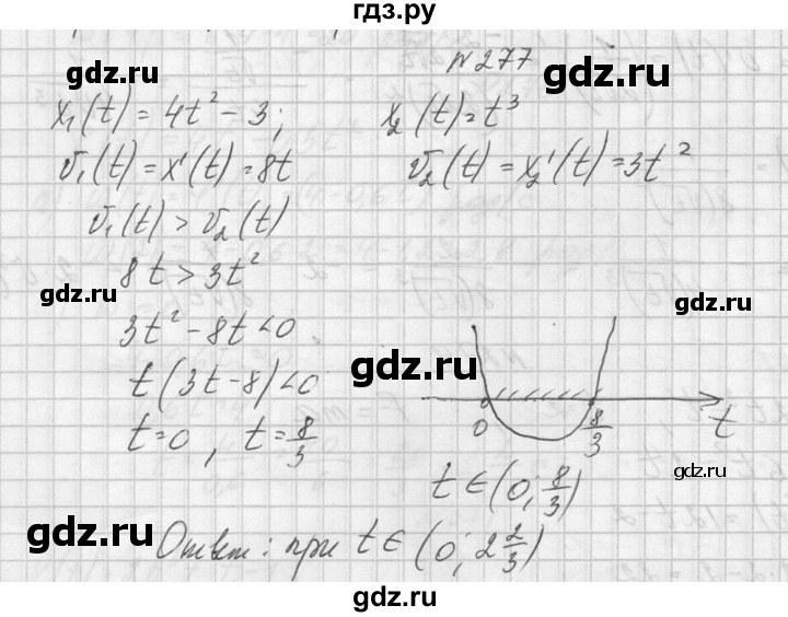 ГДЗ по алгебре 10‐11 класс  Колмогоров   номер - 277, Решебник №1