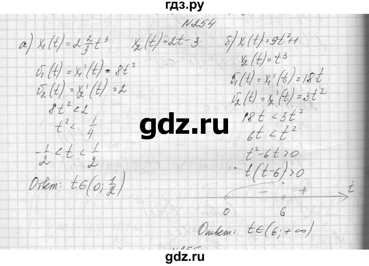 ГДЗ по алгебре 10‐11 класс  Колмогоров   повторение - 254, Решебник №1