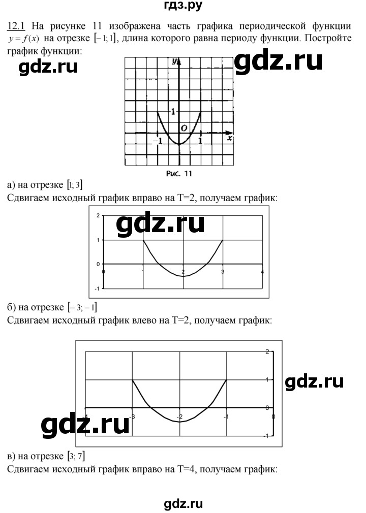 ГДЗ по алгебре 10‐11 класс  Мордкович Учебник, Задачник Базовый уровень §12 - 12.1, Решебник к задачнику
