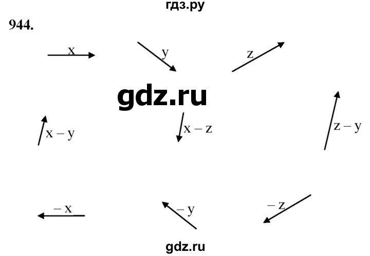 ГДЗ по геометрии 7‐9 класс  Атанасян   глава 10. задача - 944, Решебник к учебнику 2023