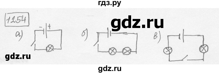 ГДЗ по физике 7‐9 класс Лукашик сборник задач  номер - 1254, решебник