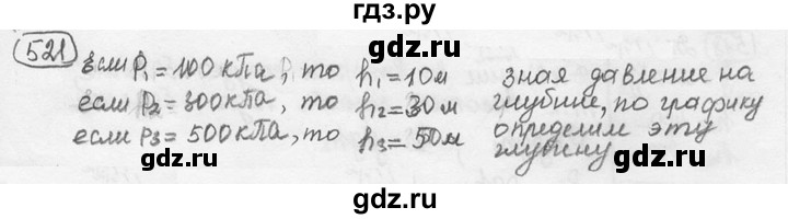 ГДЗ по физике 7‐9 класс Лукашик сборник задач  номер - 521, решебник