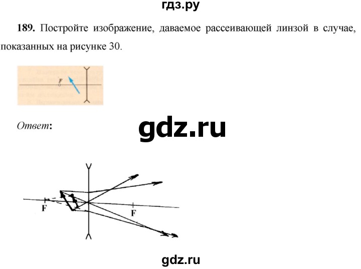 ГДЗ по физике 8 класс Громов   задача - 189, Решебник