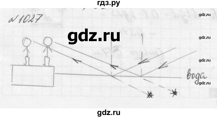 ГДЗ по физике 10‐11 класс  Рымкевич задачник  номер - 1027, решебник