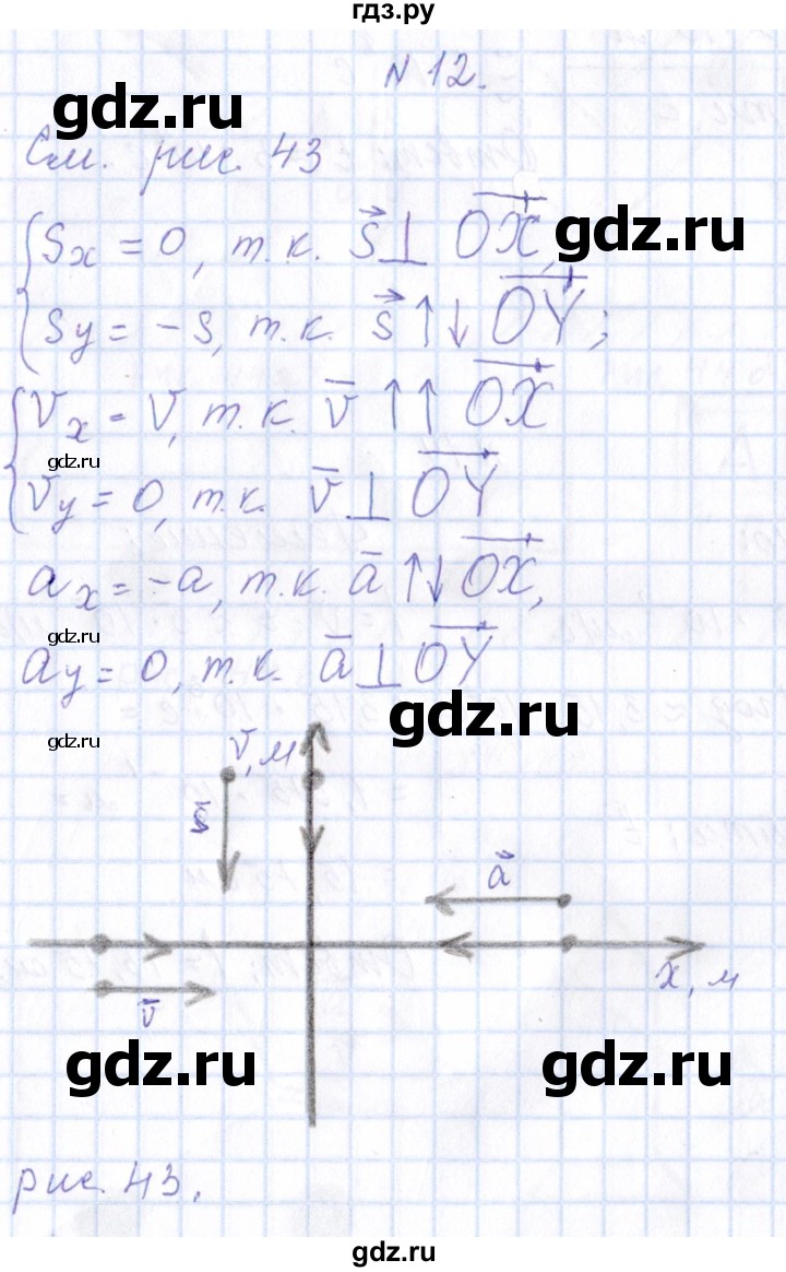 ГДЗ по физике 10 класс Громов   упражнение - 12, Решебник