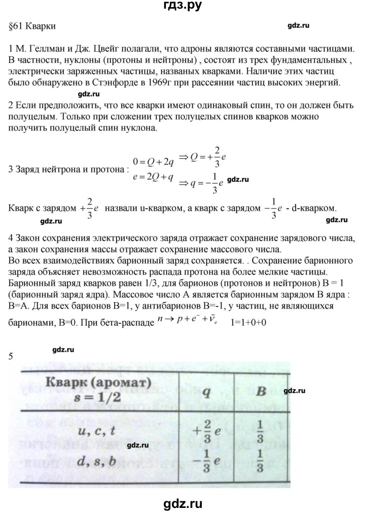 ГДЗ по физике 11 класс Касьянов  Базовый уровень вопрос - 61, Решебник 