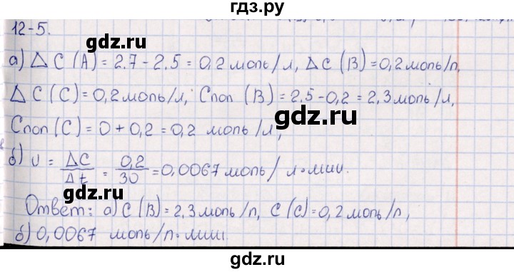 ГДЗ по химии 8‐11 класс Гольдфарб задачник  глава 12 - 12.5, Решебник