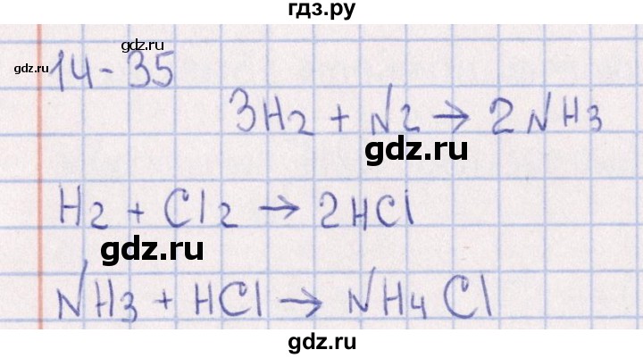 ГДЗ по химии 8‐11 класс Гольдфарб задачник  глава 14 - 14.35, Решебник
