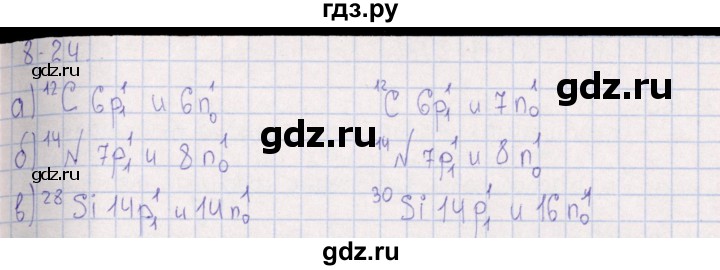 ГДЗ по химии 8‐11 класс Гольдфарб задачник  глава 8 - 8.24, Решебник