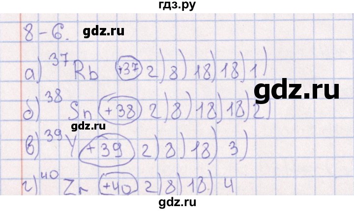 ГДЗ по химии 8‐11 класс Гольдфарб задачник  глава 8 - 8.6, Решебник