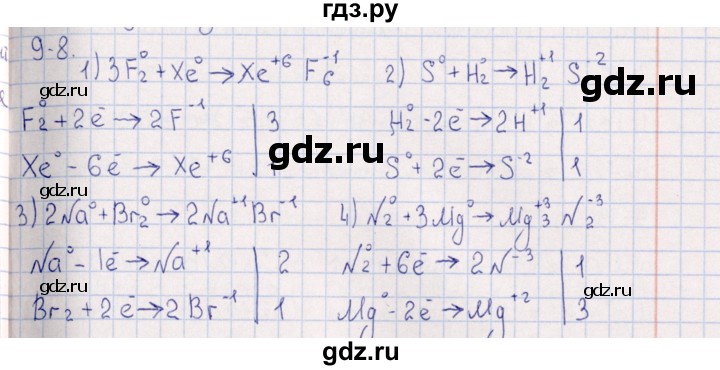 ГДЗ по химии 8‐11 класс Гольдфарб задачник  глава 9 - 9.8, Решебник
