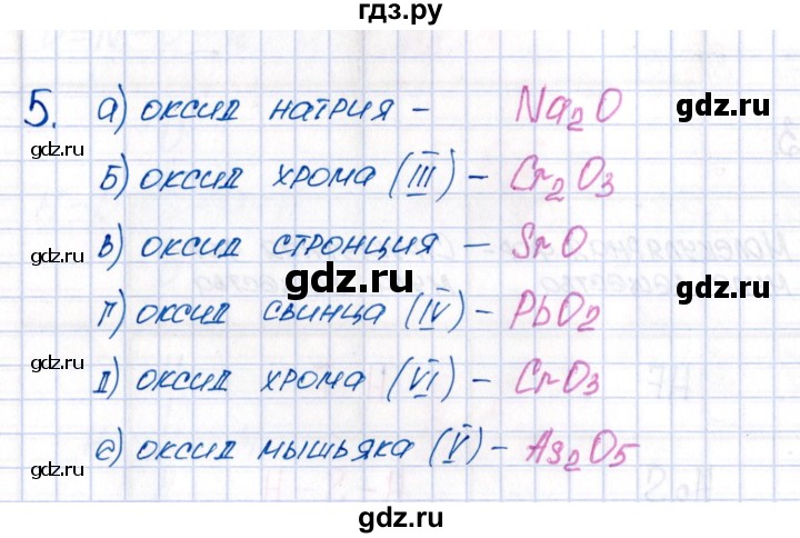 ГДЗ по химии 8 класс Еремин рабочая тетрадь  § 17 - 5, Решебник №1