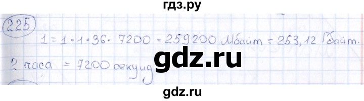 ГДЗ по информатике 8 класс  Босова рабочая тетрадь икт  номер - 225, Решебник