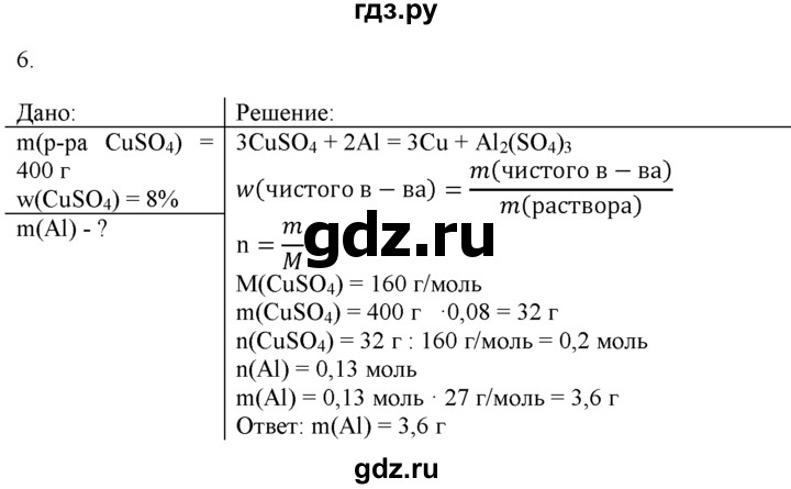 ГДЗ по химии 9 класс  Новошинский   §39 - 6, Решебник №1