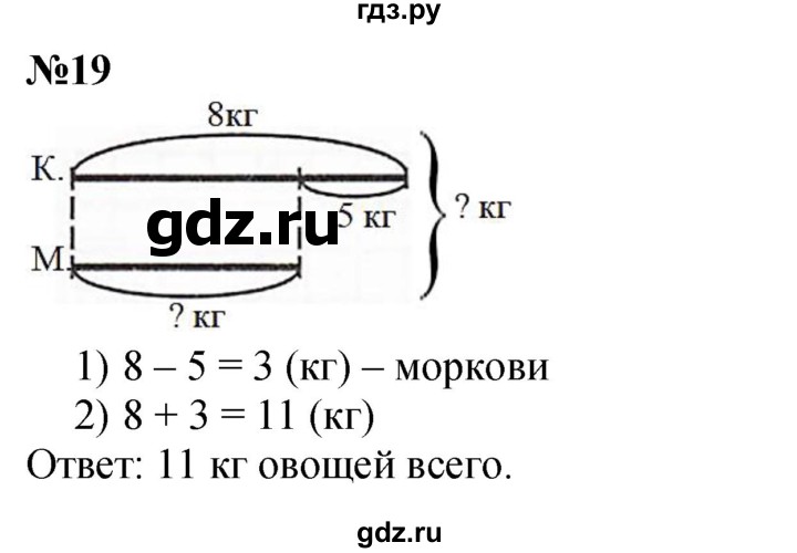 ГДЗ по математике 1 класс  Петерсон   повторение - 19, Решебник к учебнику 2022 4-е изд.
