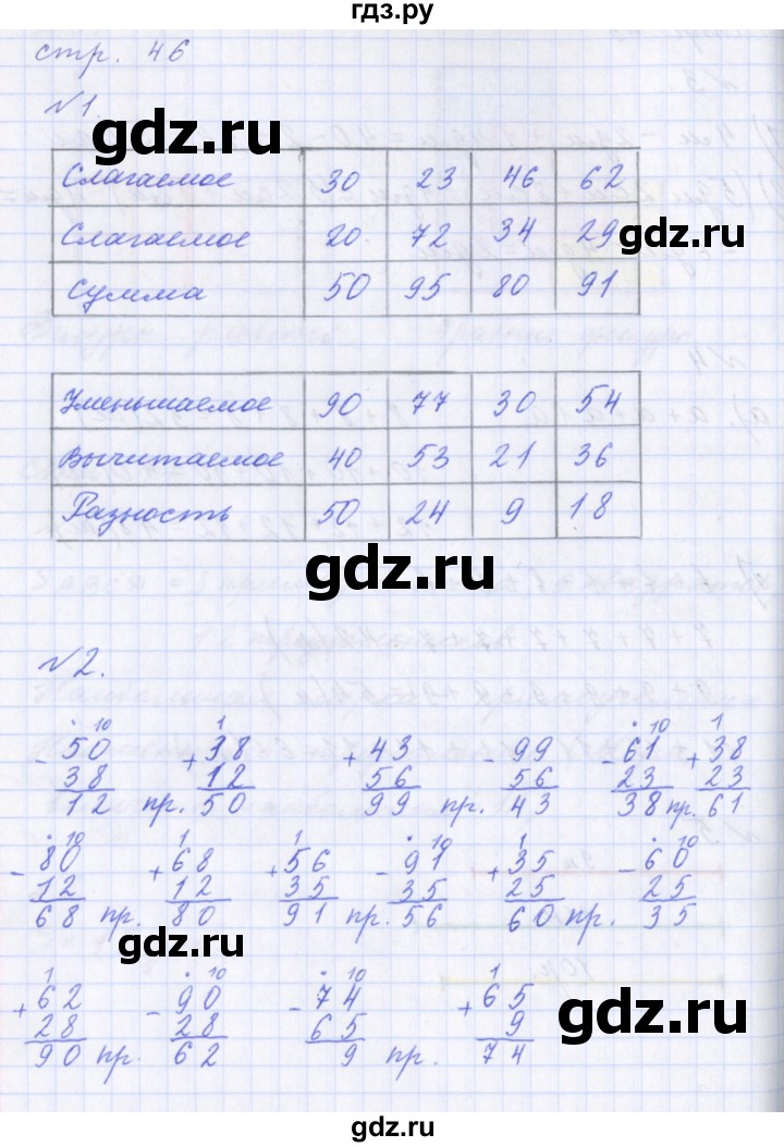ГДЗ по математике 2 класс  Демидова   часть 2, страница учебника - 46, Решебник №1