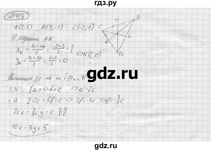 ГДЗ по алгебре 9 класс  Колягин   задание - 426, решебник