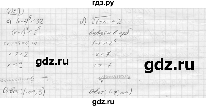 ГДЗ по алгебре 9 класс  Колягин   проверьте себя / после номера 162 - 9, решебник
