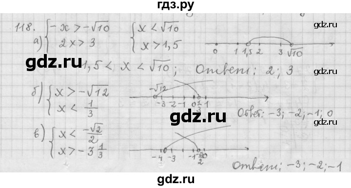ГДЗ по алгебре 9 класс  Дорофеев   номер - 118, Решебник к учебнику 2015