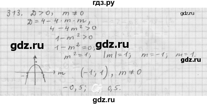 ГДЗ по алгебре 9 класс  Дорофеев   номер - 313, Решебник к учебнику 2015