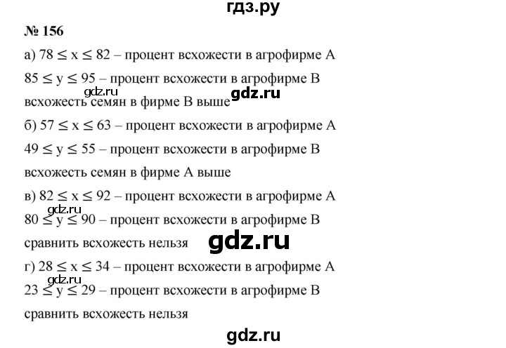 ГДЗ по алгебре 9 класс  Дорофеев   номер - 156, Решебник к учебнику 2019