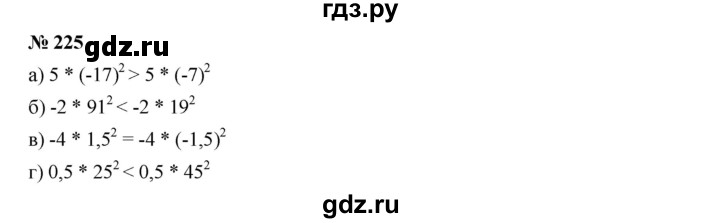 ГДЗ по алгебре 9 класс  Дорофеев   номер - 225, Решебник к учебнику 2019