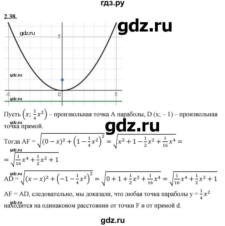 ГДЗ по алгебре 9 класс Дорофеев Базовый уровень глава 2 / упражнение - 2.38 (232), Решебник 2024