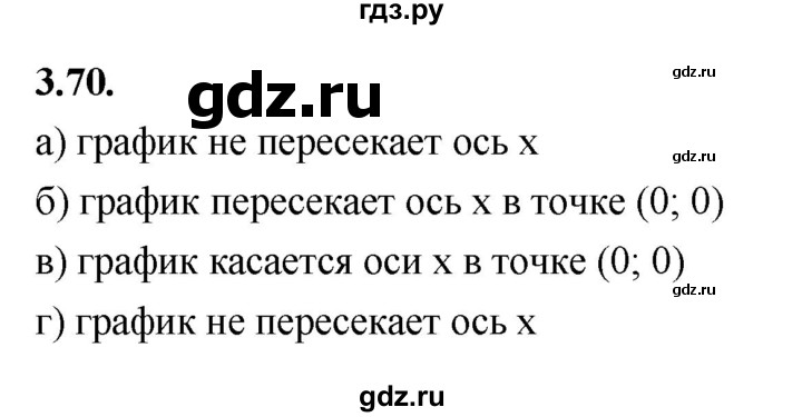 ГДЗ по алгебре 9 класс Дорофеев Базовый уровень глава 3 / упражнение - 3.70 (411), Решебник 2024