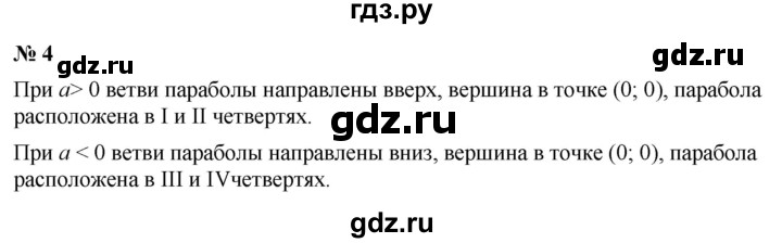 ГДЗ по алгебре 9 класс Дорофеев Базовый уровень глава 2 / это надо знать - 4, Решебник 2019