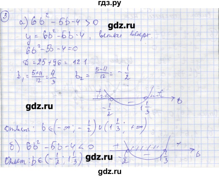 ГДЗ по алгебре 9 класс Миндюк рабочая тетрадь  параграф 12 - 3, Решебник