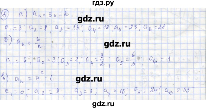 ГДЗ по алгебре 9 класс Миндюк рабочая тетрадь  параграф 20 - 5, Решебник