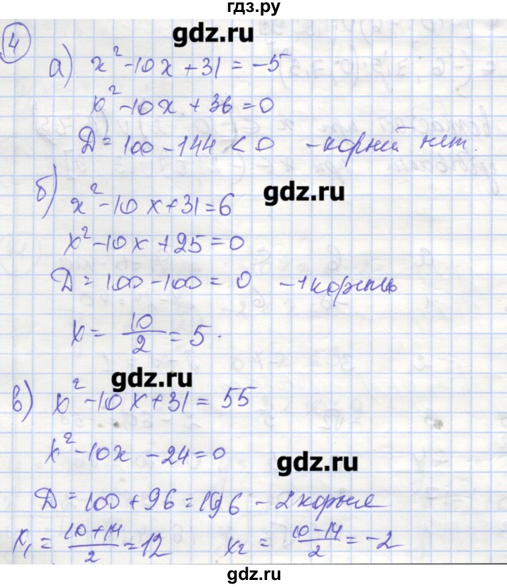 ГДЗ по алгебре 9 класс Миндюк рабочая тетрадь  параграф 3 - 4, Решебник