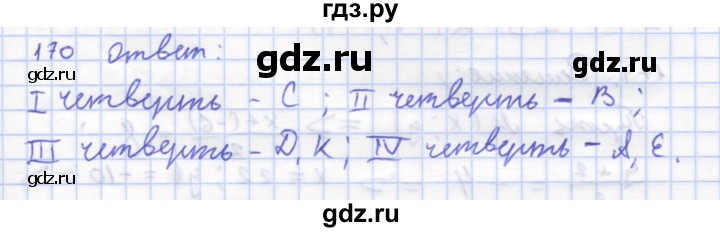ГДЗ по геометрии 8 класс Дудницын рабочая тетрадь (к учебнику Погорелова)  задача - 170, Решебник