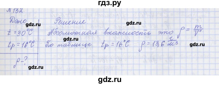 ГДЗ по физике 10 класс Пурышева рабочая тетрадь Базовый уровень задача - 132, Решебник №1