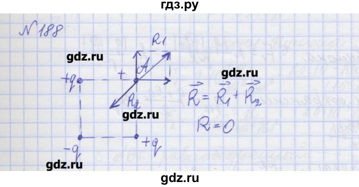 ГДЗ по физике 10 класс Пурышева рабочая тетрадь Базовый уровень задача - 188, Решебник №1