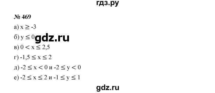 ГДЗ по алгебре 7 класс  Дорофеев   упражнение - 469, Решебник к учебнику 2020