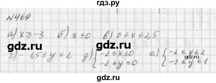 ГДЗ по алгебре 7 класс  Дорофеев   упражнение - 469, Решебник к учебнику 2016