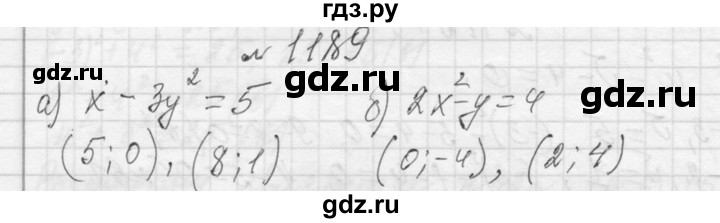 ГДЗ по алгебре 7 класс  Макарычев  Углубленный уровень упражнение - 1189, Решебник к учебнику 2013