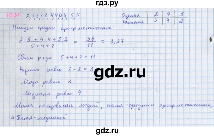 ГДЗ по алгебре 7 класс Макарычев Углубленный уровень упражнение - 1031, Решебник 2022 №1