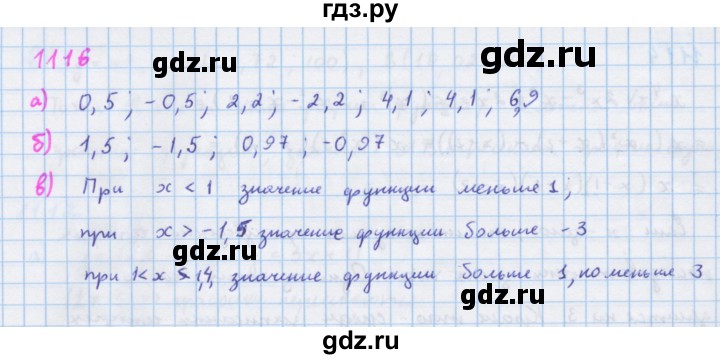 ГДЗ по алгебре 7 класс Макарычев Углубленный уровень упражнение - 1116, Решебник 2022 №1
