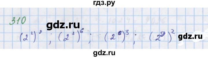 ГДЗ по алгебре 7 класс Макарычев Углубленный уровень упражнение - 310, Решебник 2022 №1