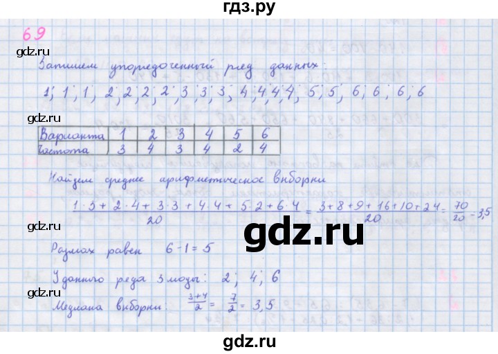 ГДЗ по алгебре 7 класс Макарычев Углубленный уровень упражнение - 69, Решебник 2022 №1