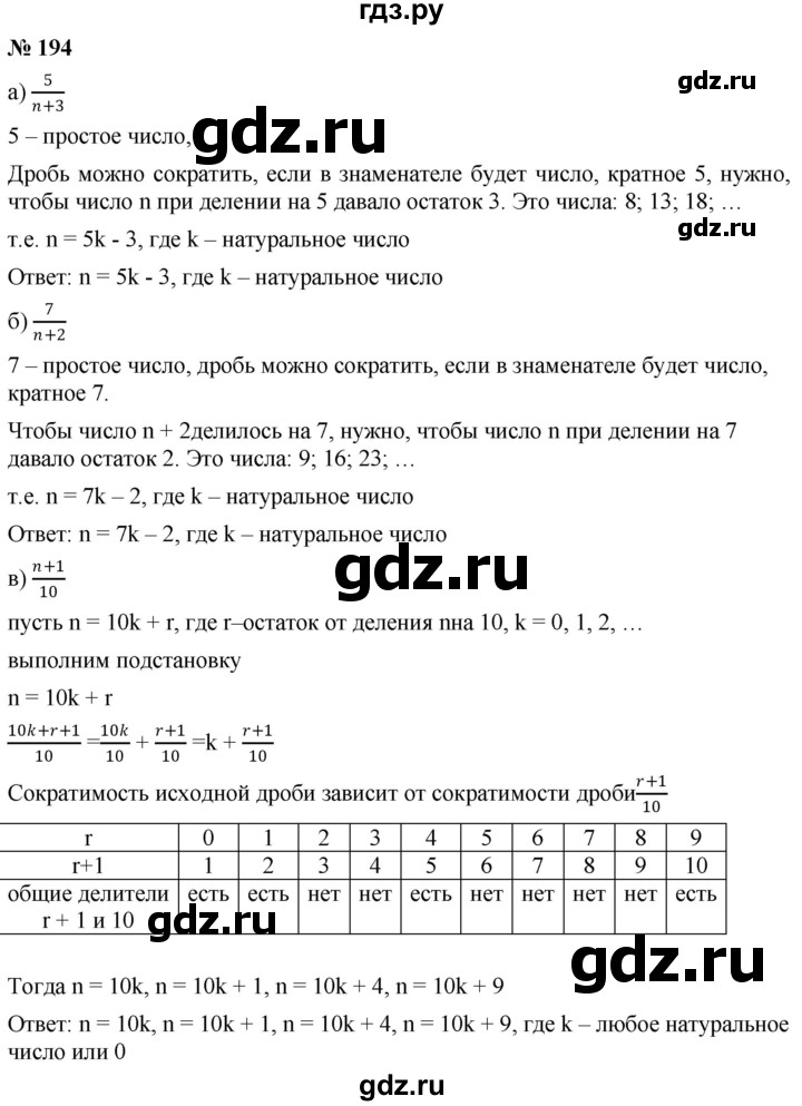 ГДЗ по алгебре 8 класс  Дорофеев   упражнение - 194, Решебник №1 к учебнику 2019