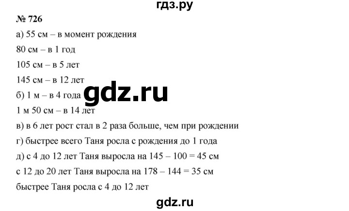 ГДЗ по алгебре 8 класс  Дорофеев   упражнение - 726, Решебник №1 к учебнику 2019