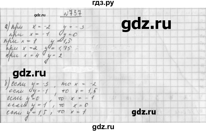 ГДЗ по алгебре 8 класс  Дорофеев   упражнение - 757, Решебник к учебнику 2014