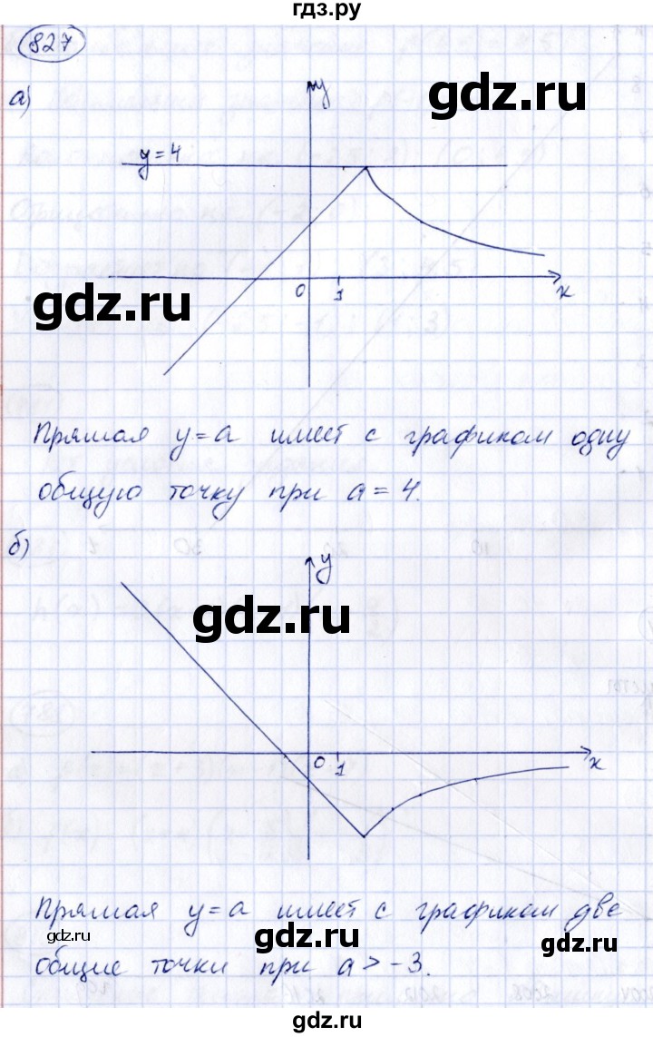 ГДЗ по алгебре 8 класс  Дорофеев   упражнение - 827, Решебник к учебнику 2014