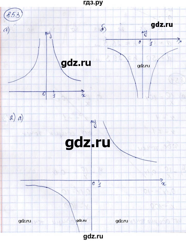 ГДЗ по алгебре 8 класс  Дорофеев   упражнение - 853, Решебник к учебнику 2014