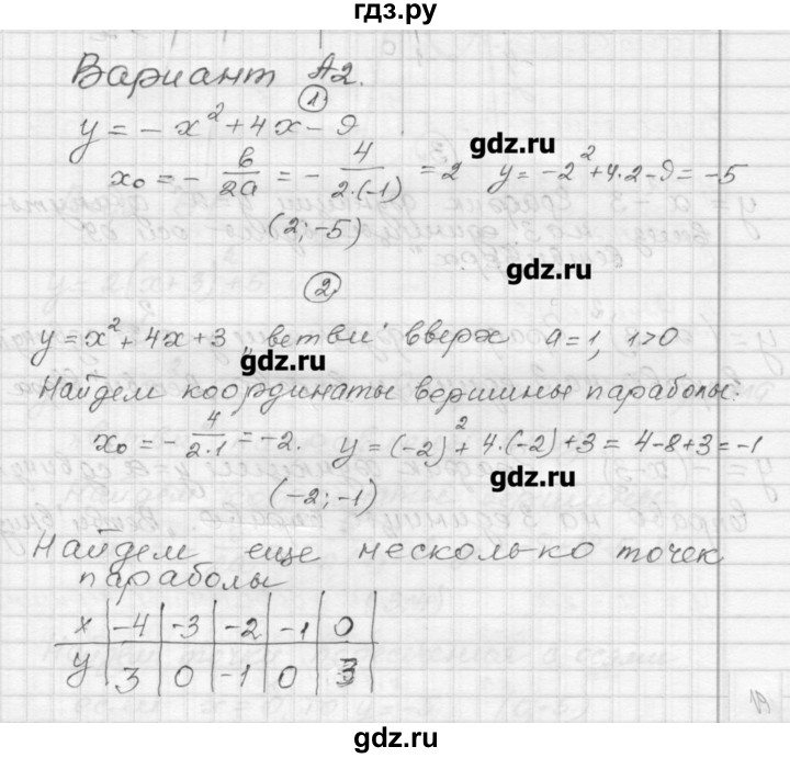ГДЗ по алгебре 9 класс  Ершова самостоятельные и контрольные работы  алгебра / самостоятельная работа / С-3 - А2, Решебник