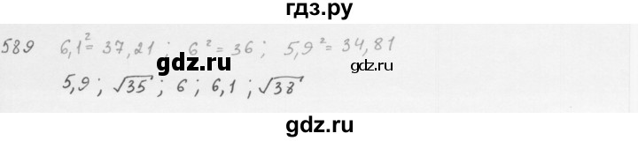 ГДЗ по алгебре 8 класс  Мерзляк   номер - 589, Решебник к учебнику 2016