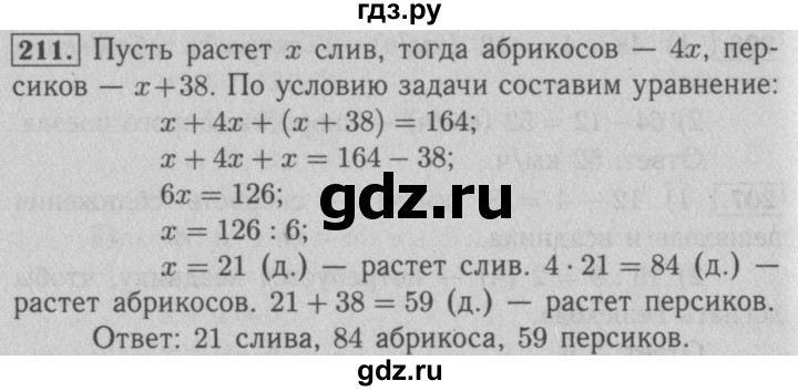 ГДЗ по математике 5 класс  Мерзляк рабочая тетрадь Базовый уровень номер - 211, Решебник №3 к тетради 2020